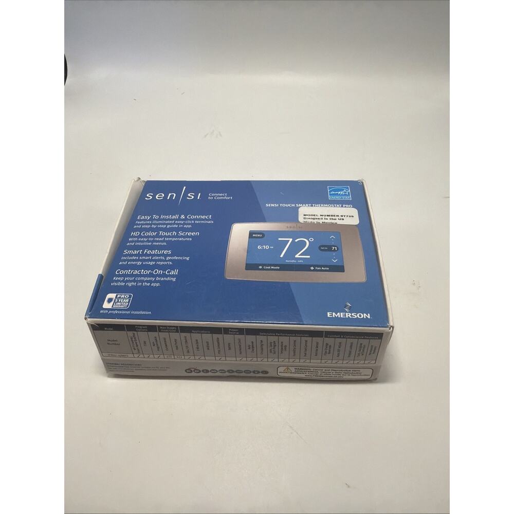 Emerson Sensi Touch Smart Thermostat- Silver (ST75S)